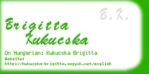 brigitta kukucska business card